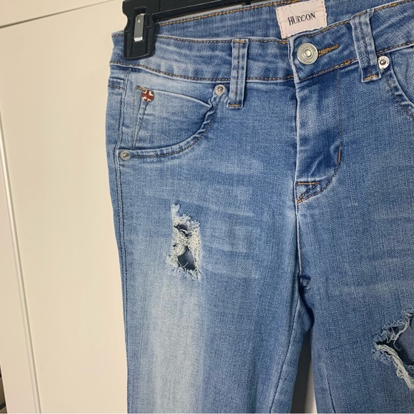 Girl’s Cuffed Skinny Hudson Jeans - Picture 5 of 11